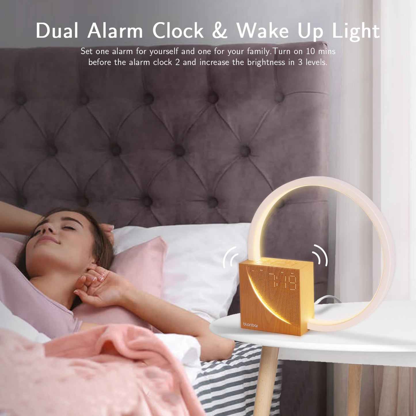 Touch Lamps Bedside with 10W USB Charging Port