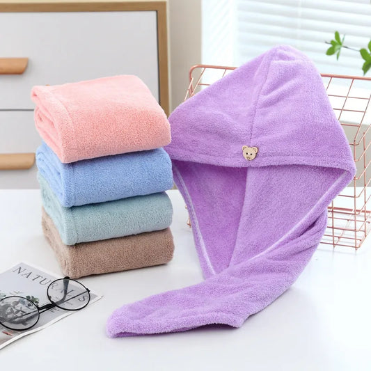 Quick-Dry Hair Towel Soft Microfiber