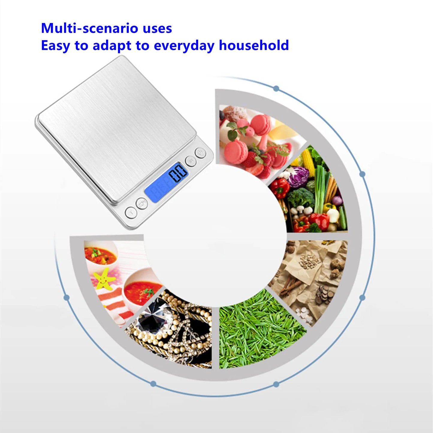 Digital Kitchen Scale 3000g/ 0.1g Small